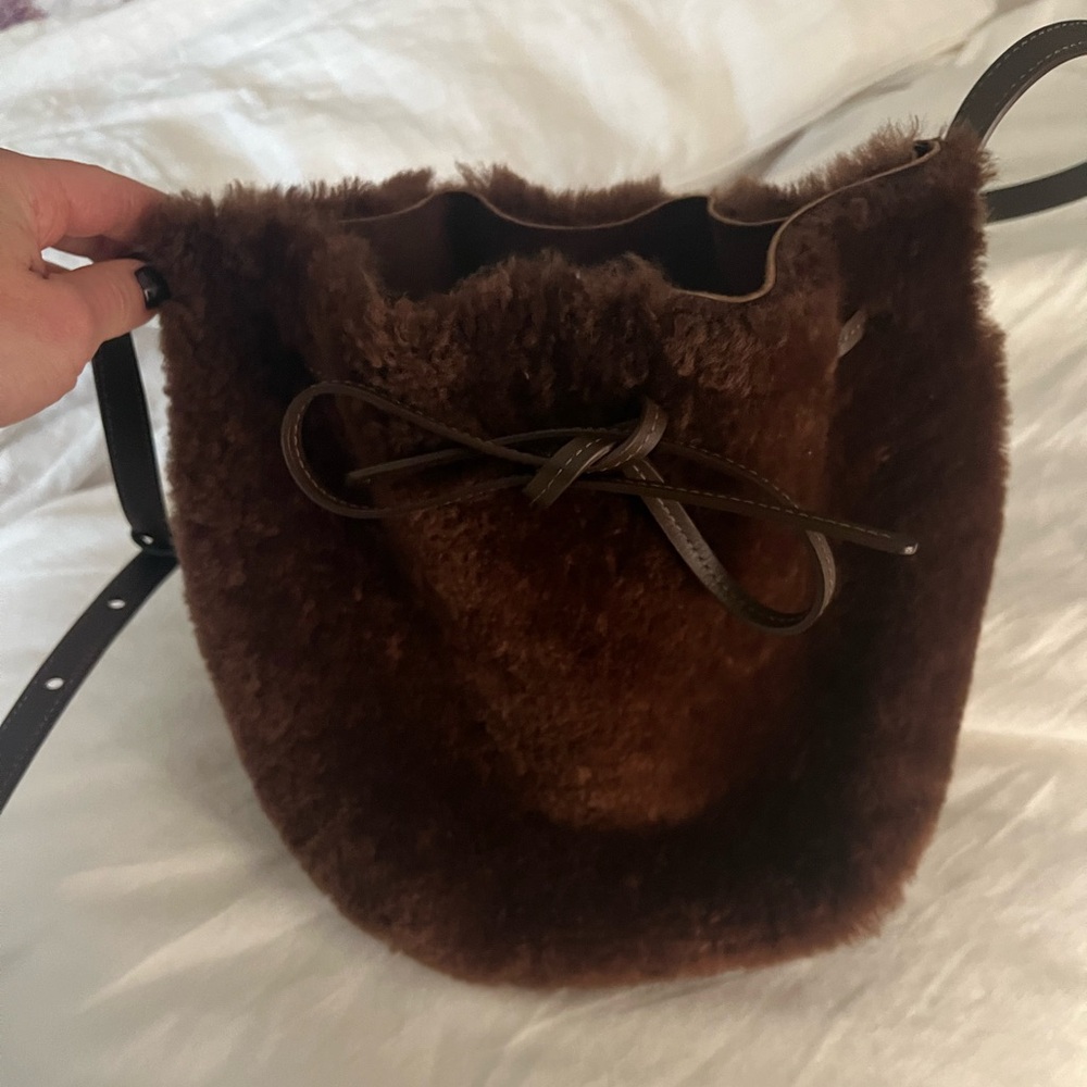 Mansur Gavriel Mini Shearling Tote Bag